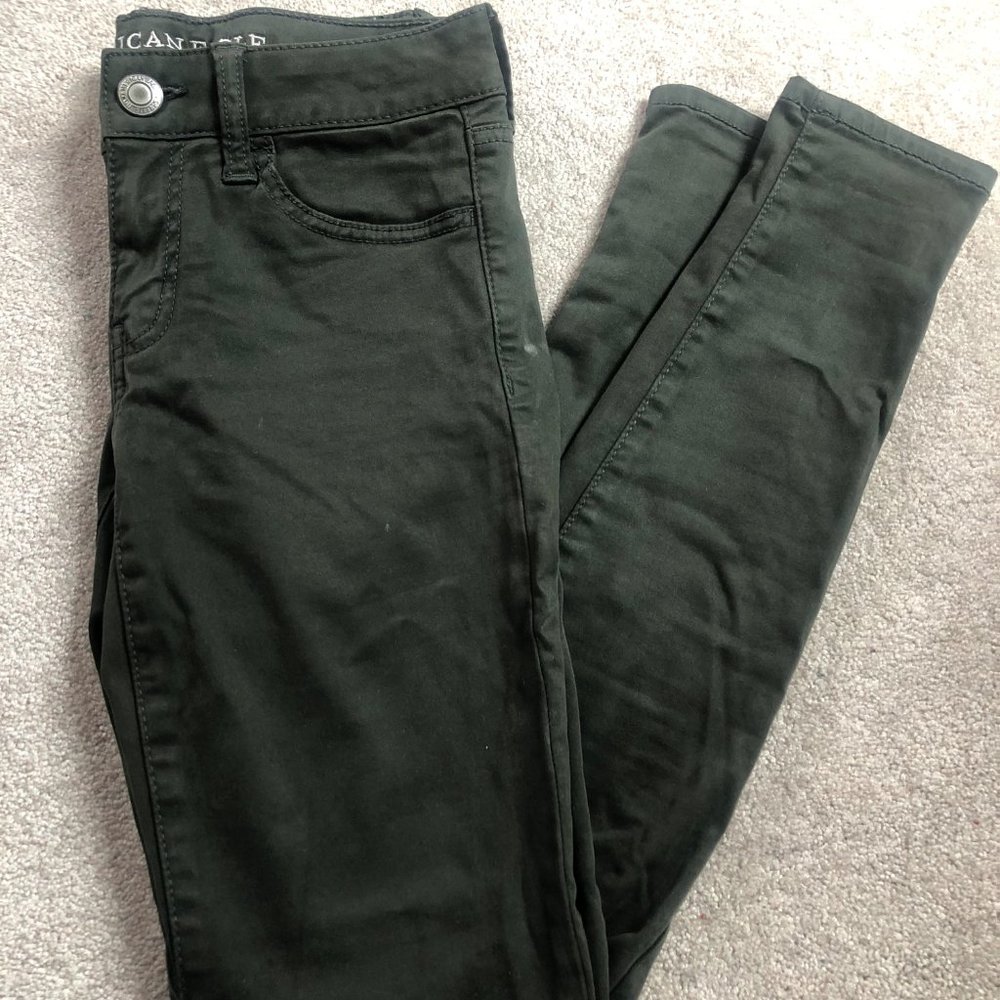 American Eagle Army Green Jeans